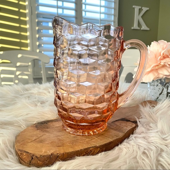 Indiana Glass Other - VTG Pink Whitehall Indiana Glass Drink Pitcher